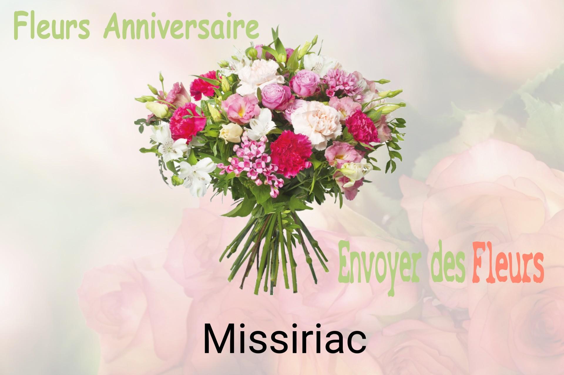 Bouquet de fleurs d’anniversaire livré à Missiriac