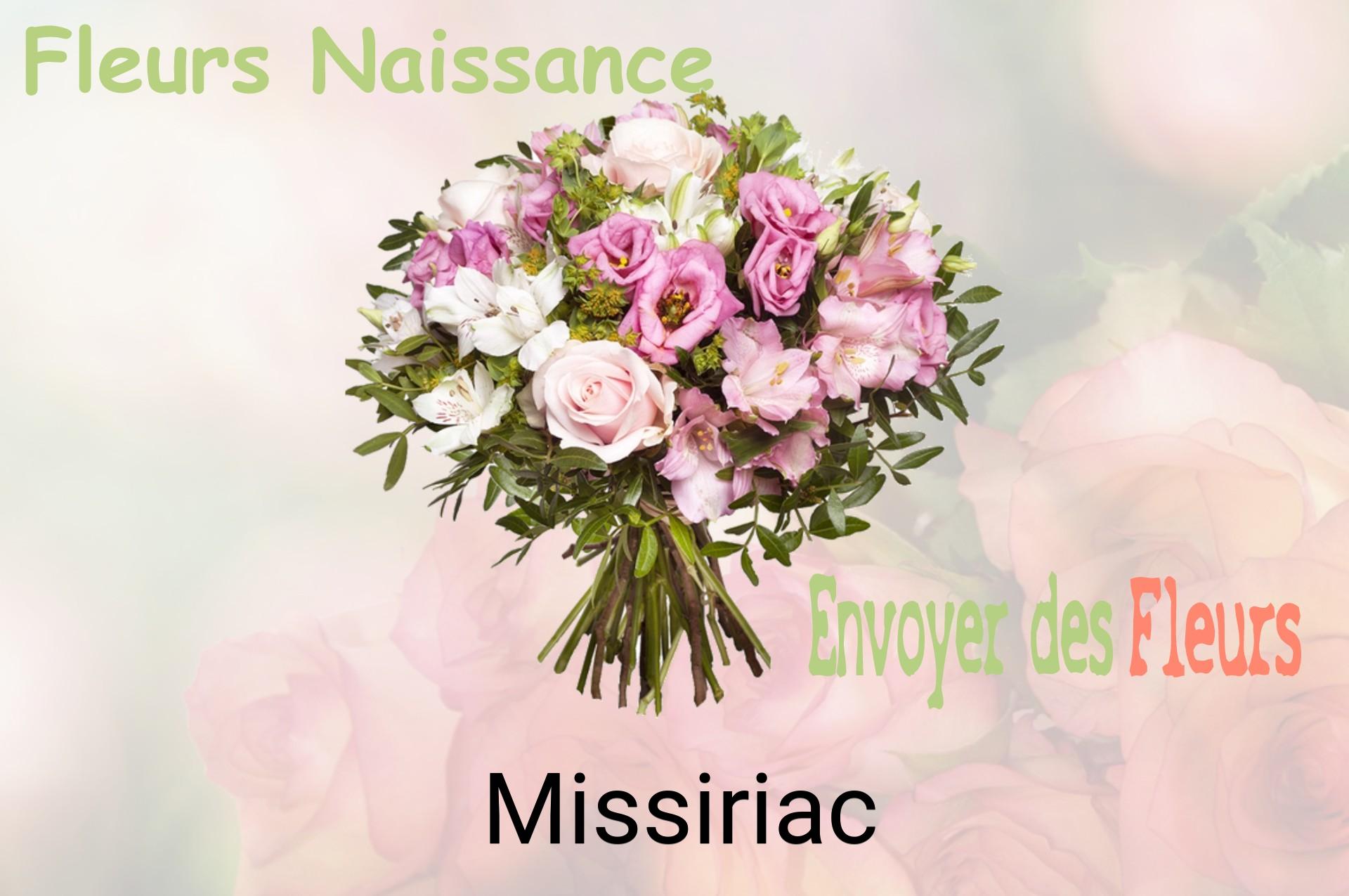 Bouquet de fleurs de naissance livré à Missiriac